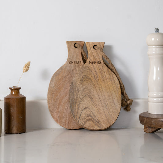 Mini size cheese and herb board