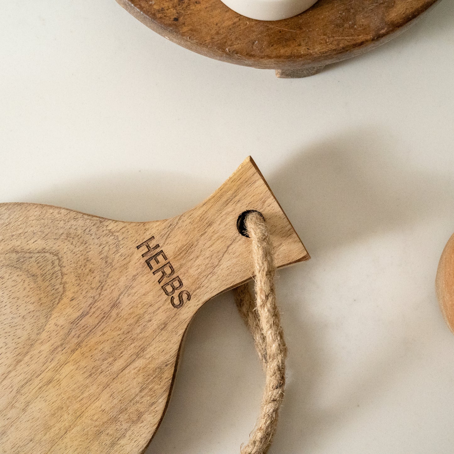 Mini size cheese and herb board